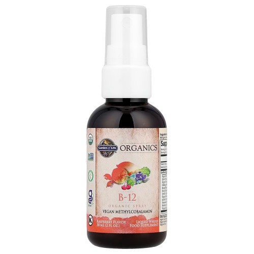 Garden of Life, MyKind Organics, органический спрей с витамином B12, со вкусом малины, 58 мл Garden of Life, MyKind Organics, органический спрей с витамином B12, со вкусом малины, 58 мл